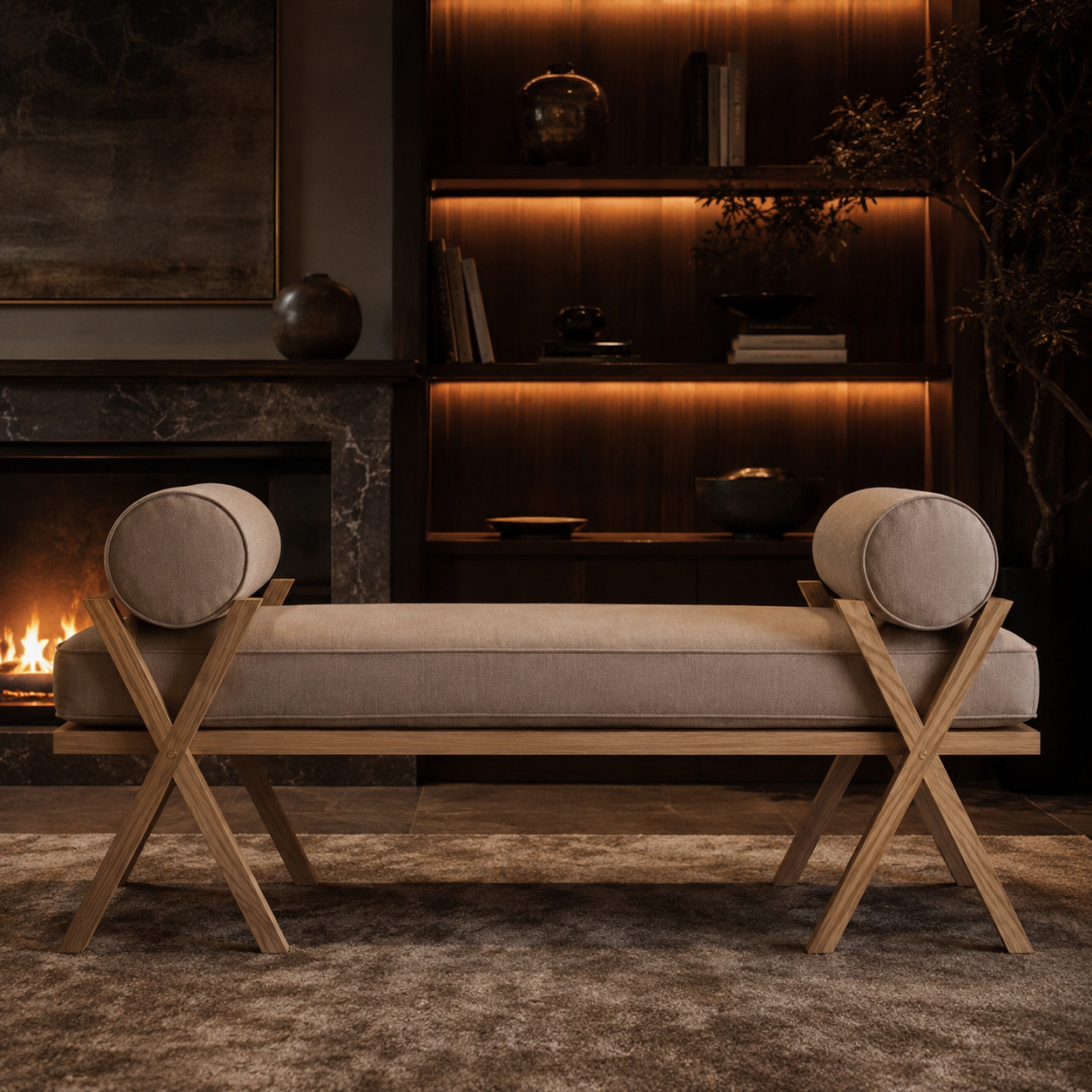 Sculpted Access Bench