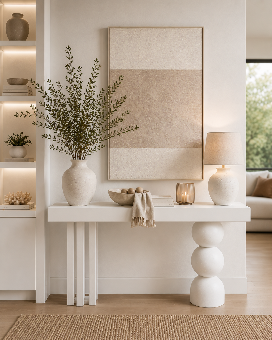 The Obsidian Sphere Console Table