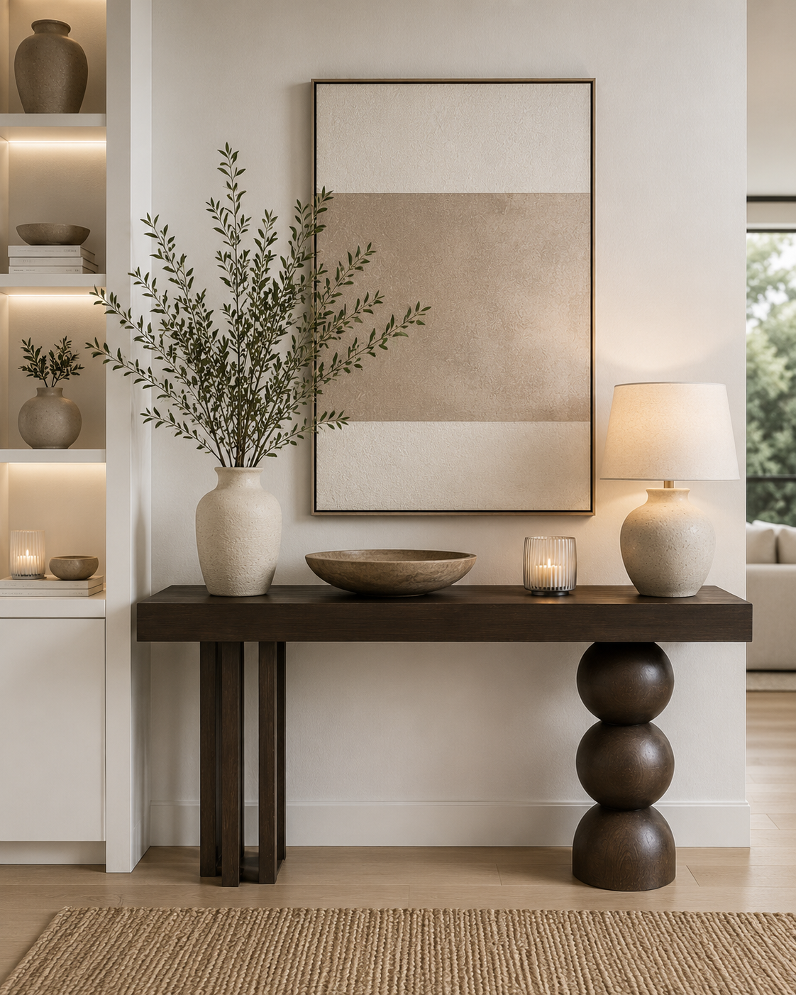 The Obsidian Sphere Console Table