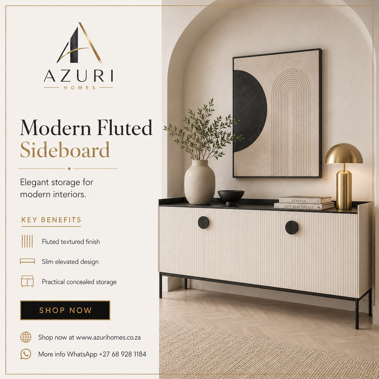 Morden Fluted Sideboard