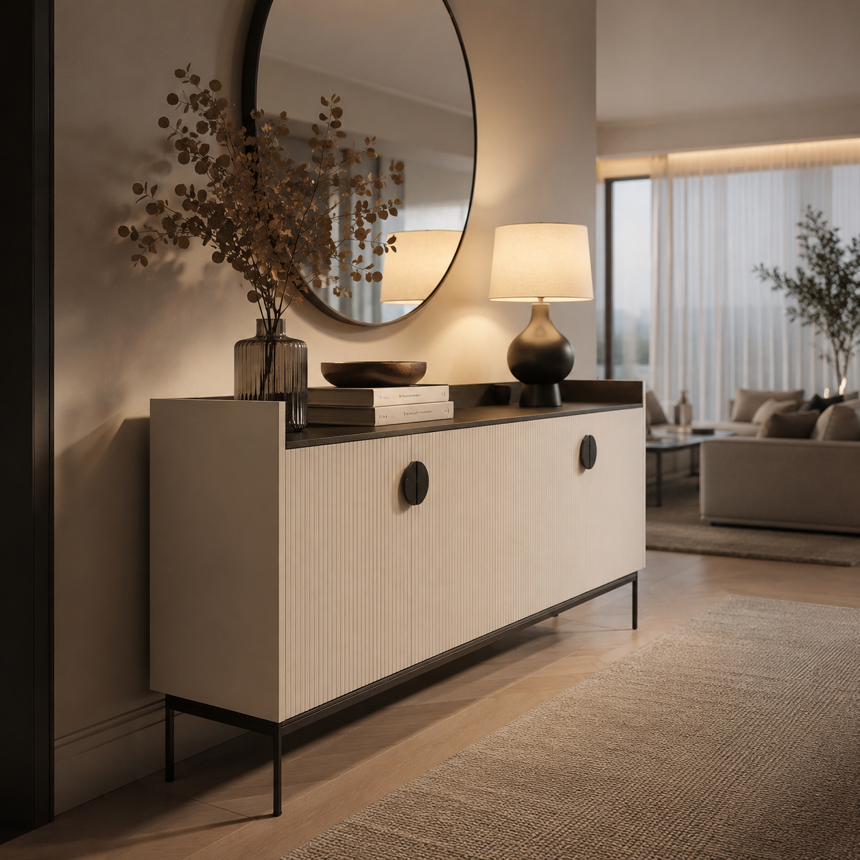 Morden Fluted Sideboard