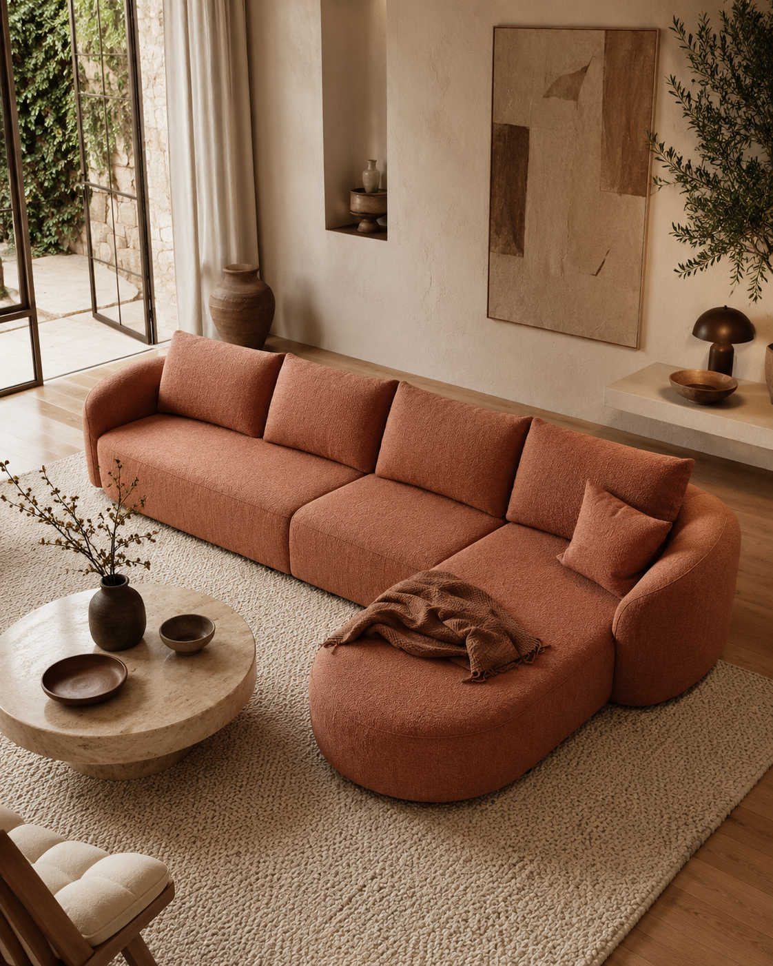 Bella Curved Luxe Sofa