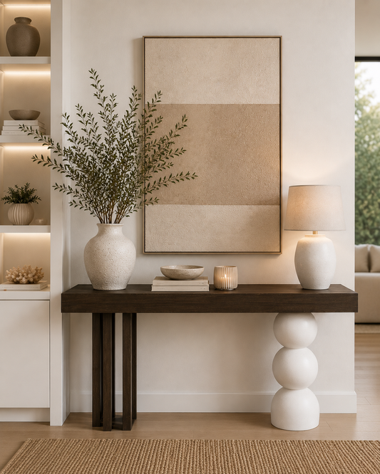 The Obsidian Sphere Console Table