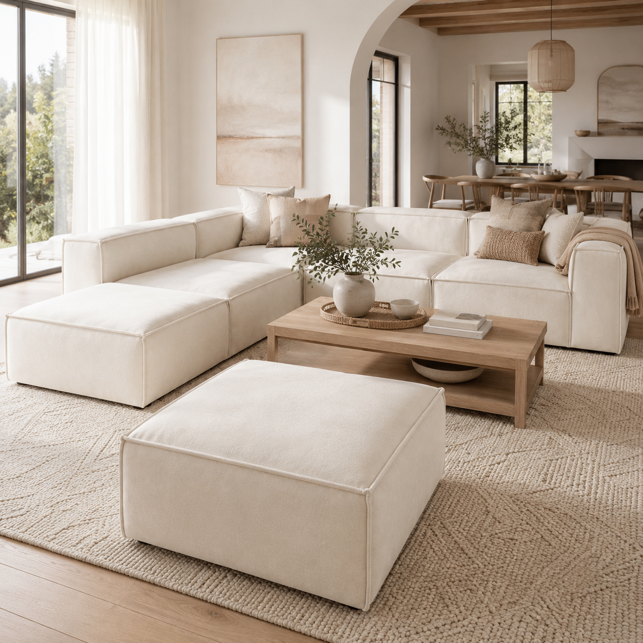 Modular luxe sectional sofa