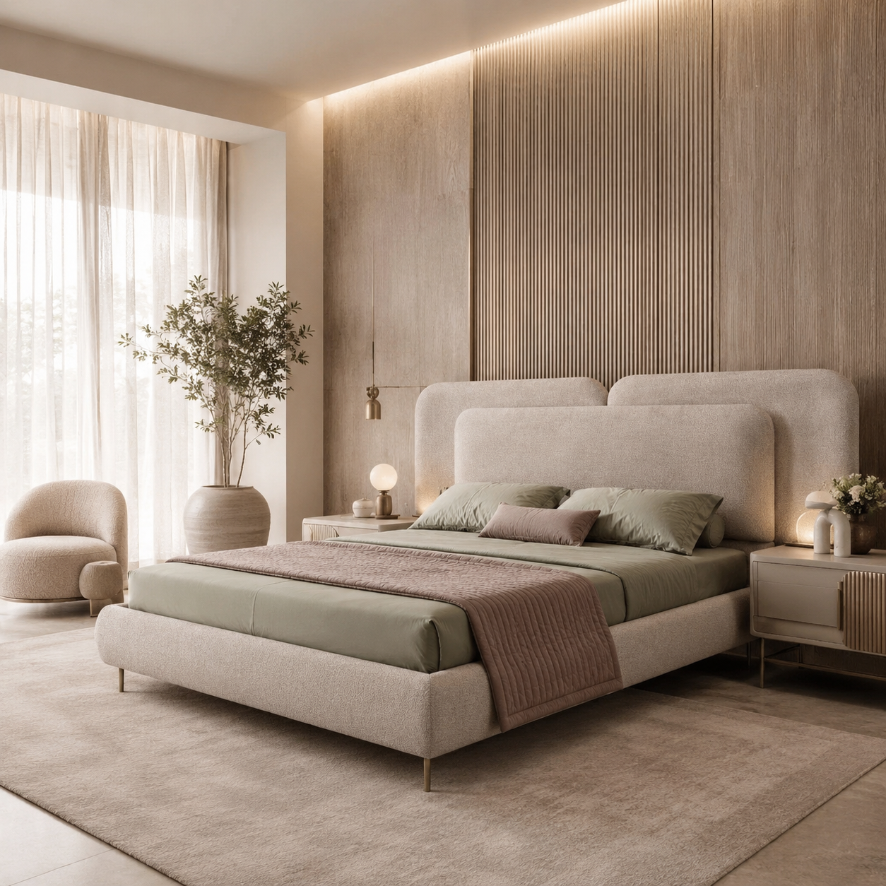 Luna Layered luxe bed