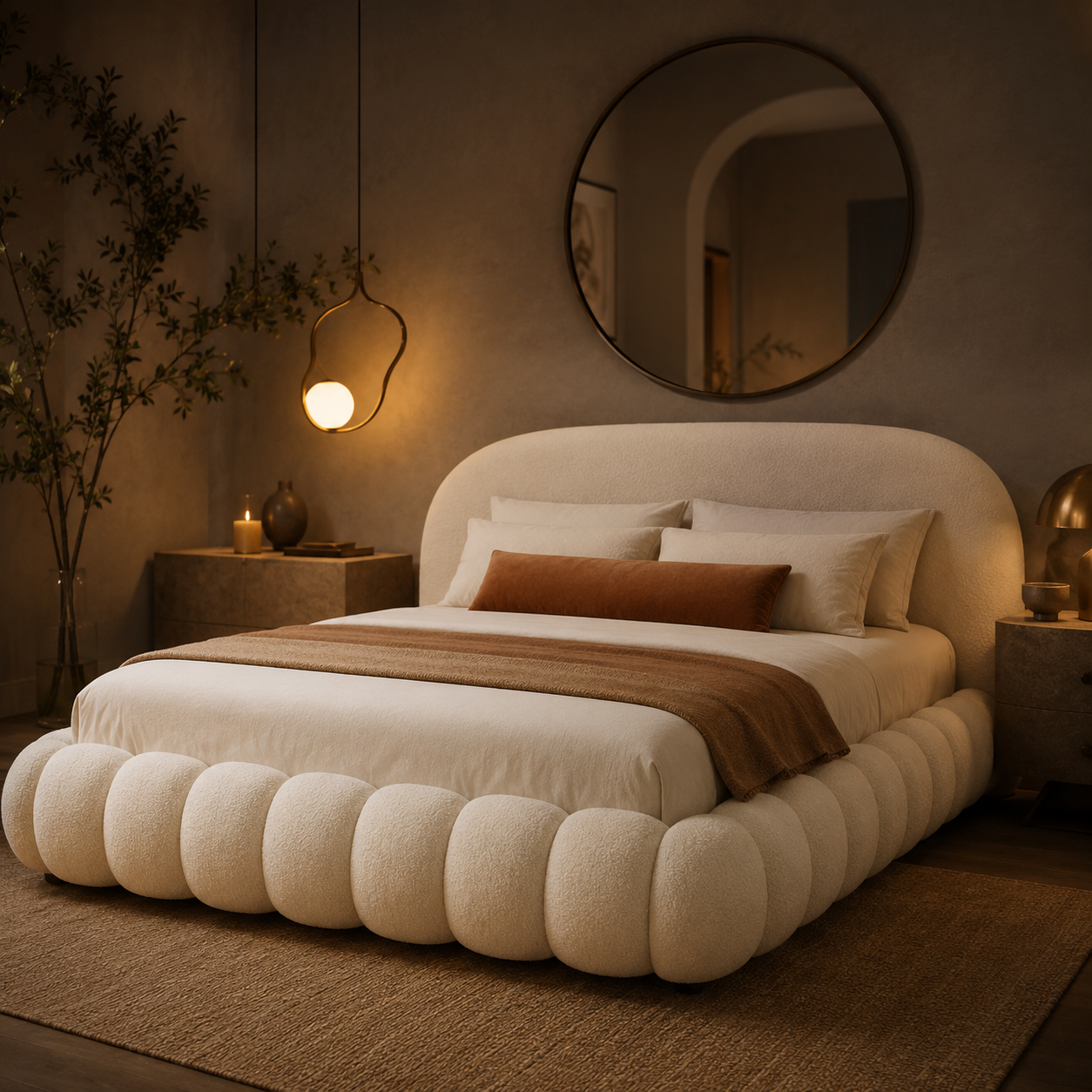 Elegant Upholstered Bed