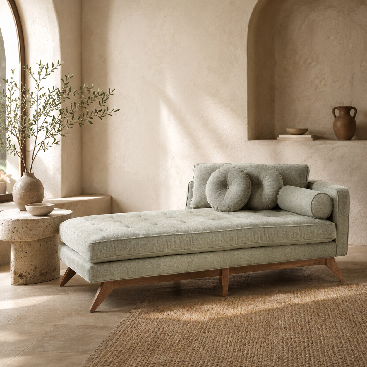 Alma chaise bench