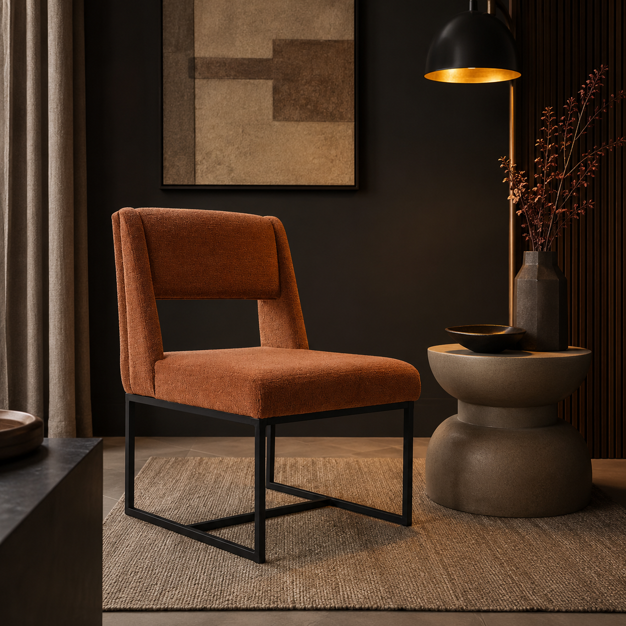 Amiri sculpted accent chair
