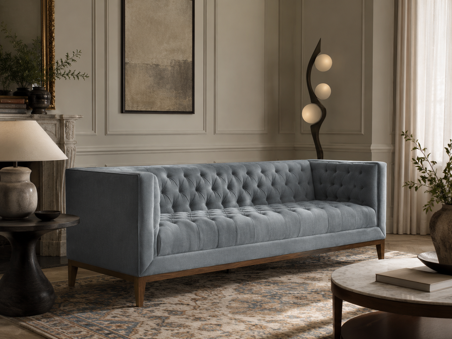Elegant Tufted Sofa