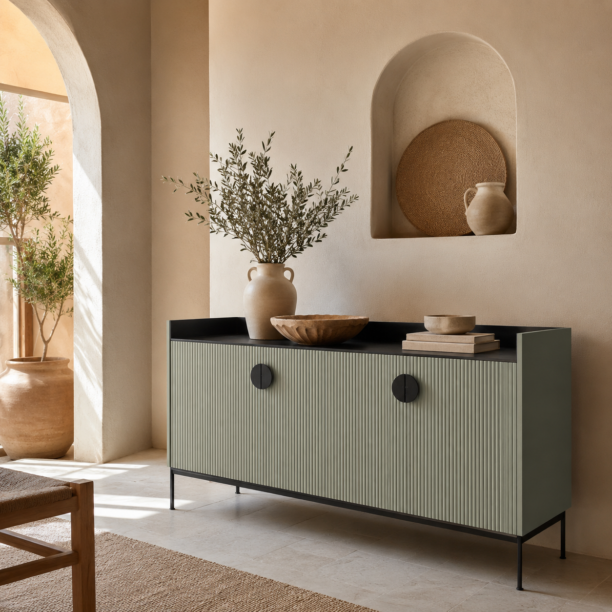 Morden Fluted Sideboard