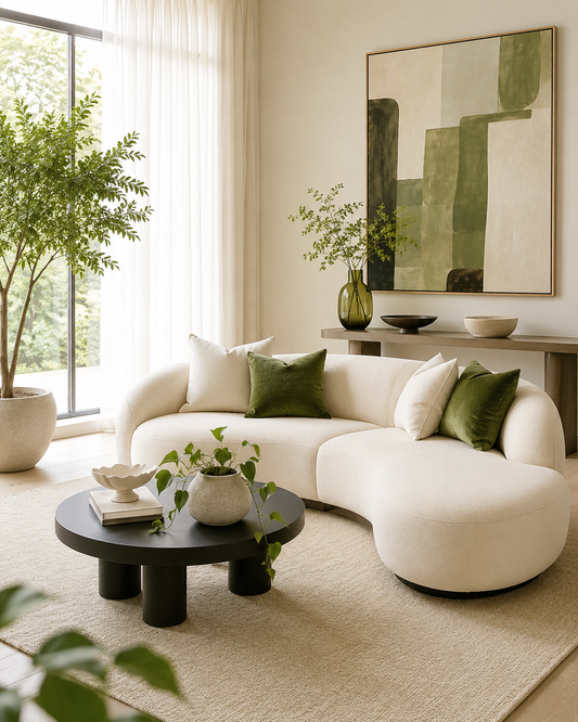 Erma curved luxe sofa