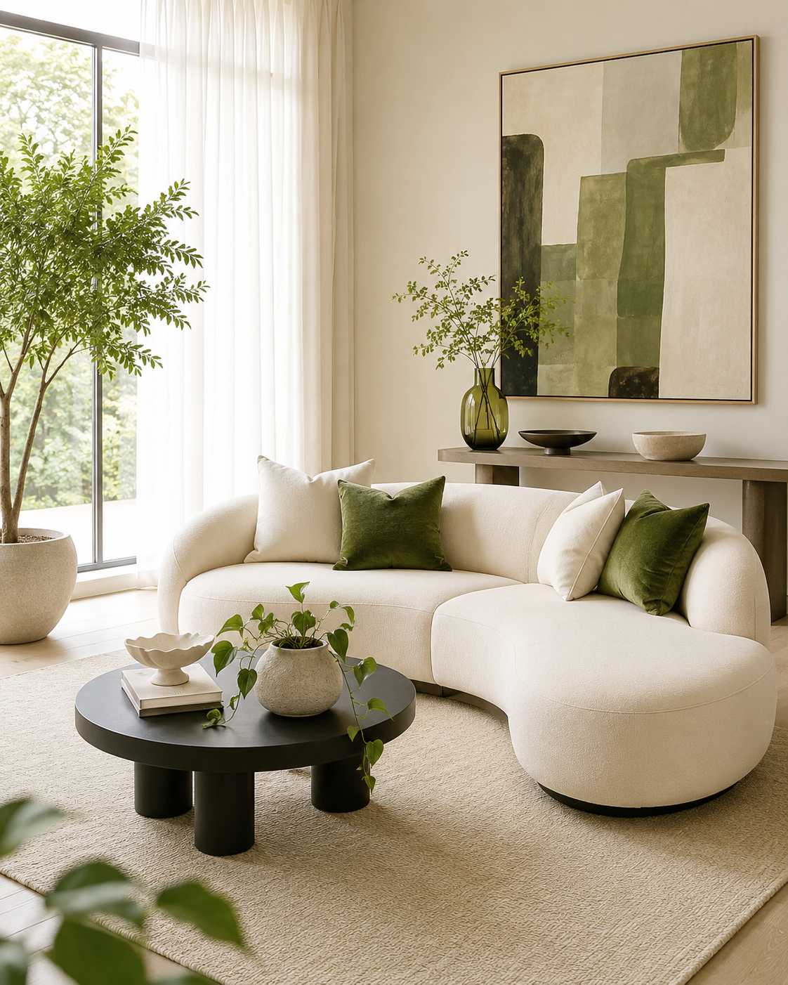 Erma curved luxe sofa