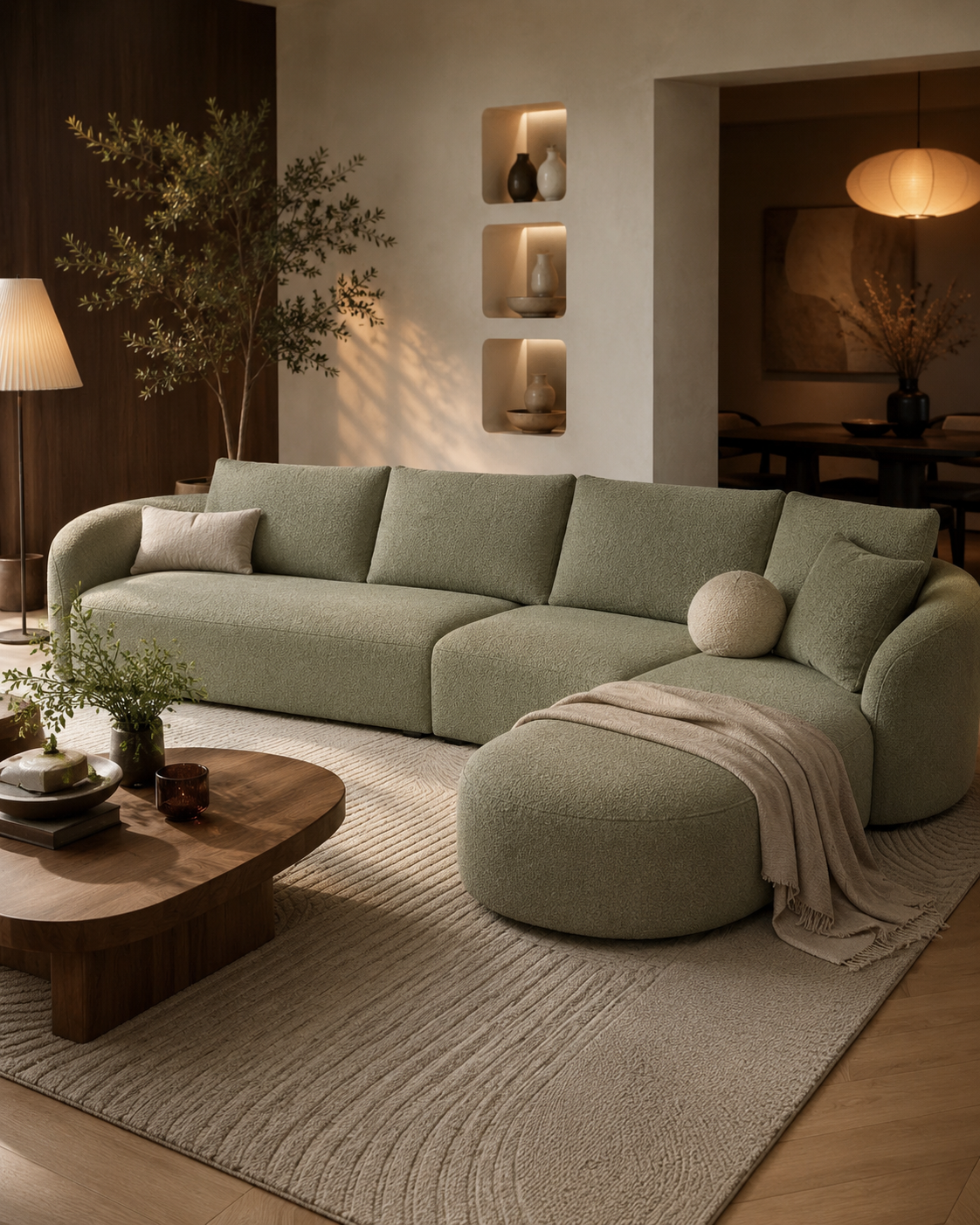 Bella Curved Luxe Sofa