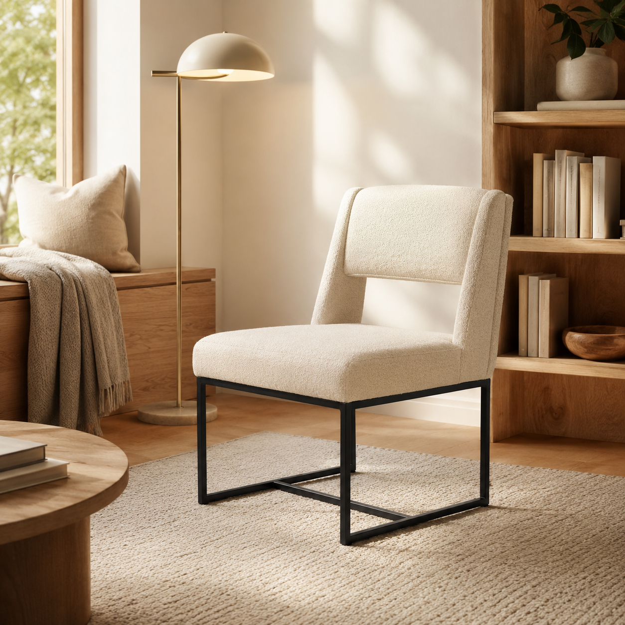 Amiri sculpted accent chair