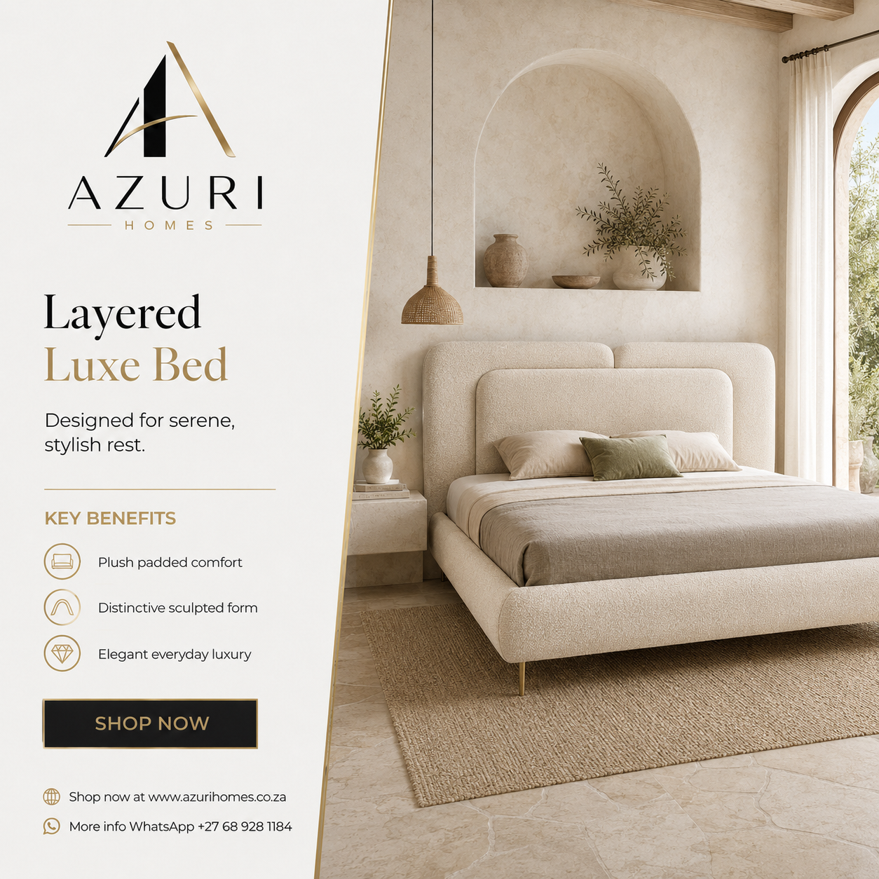 Luna Layered luxe bed