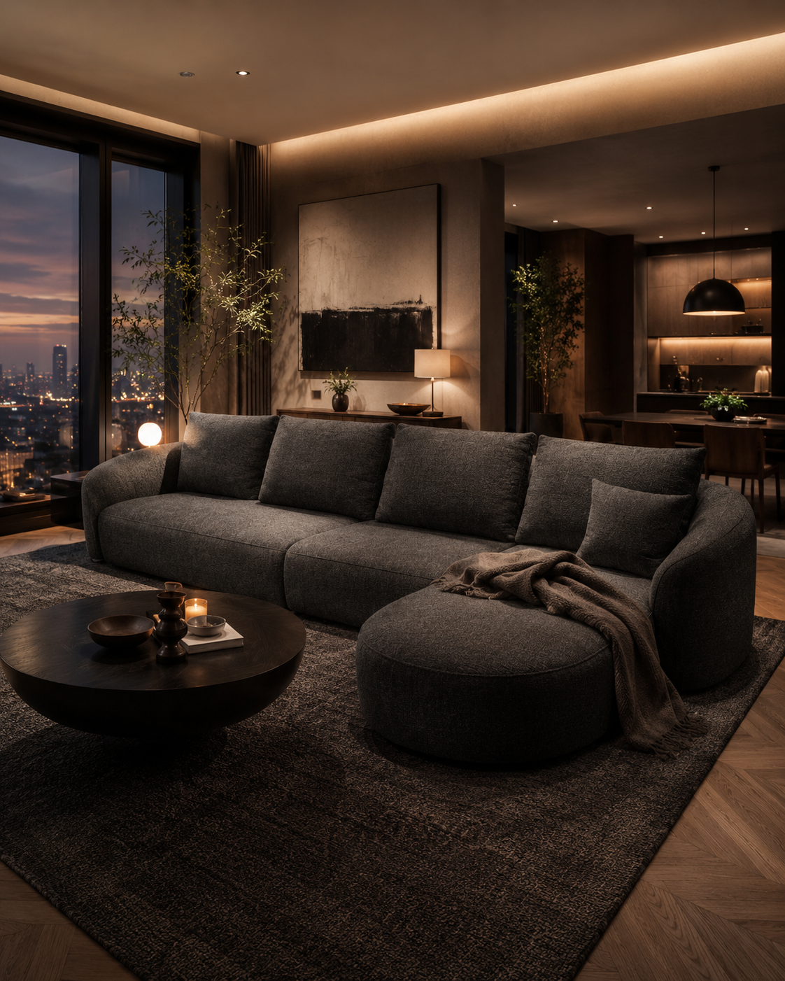 Bella Curved Luxe Sofa