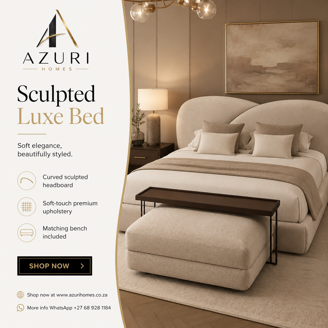 Vero Sculpted Luxe Bed